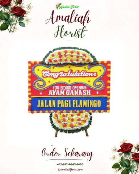 Sewa Papan Bunga Napal Putih